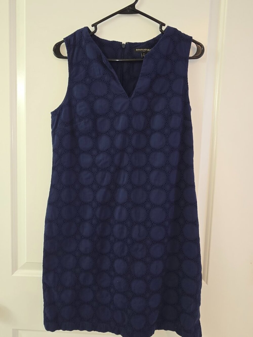Banana Republic - Navy Eyelet Dress